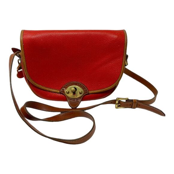 Vintage Dooney & Bourke Red AWL Large Cavalry Trooper - Picture 1 of 12
